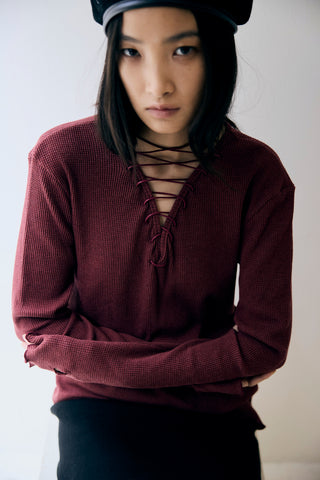 《予約》LACE UP THERMAL TOPS