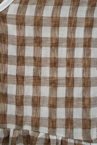 GINGHAM TRIM DRESS