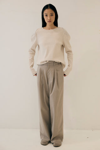 《予約》STRIPE EASY WIDE PANTS
