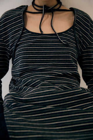 《予約》LAYERED LONG TIE TOPS