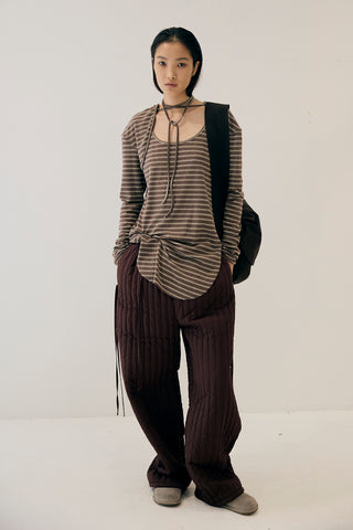 《予約》LAYERED LONG TIE TOPS