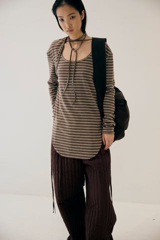 《予約》LAYERED LONG TIE TOPS