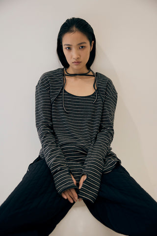 《予約》LAYERED LONG TIE TOPS