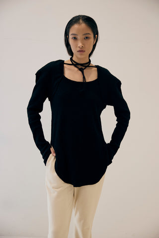 《予約》LAYERED LONG TIE TOPS