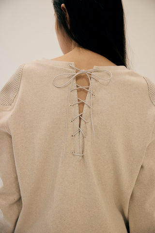 《追加予約》TRACE LACE-UP TOPS