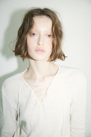 LACE UP THERMAL TOPS