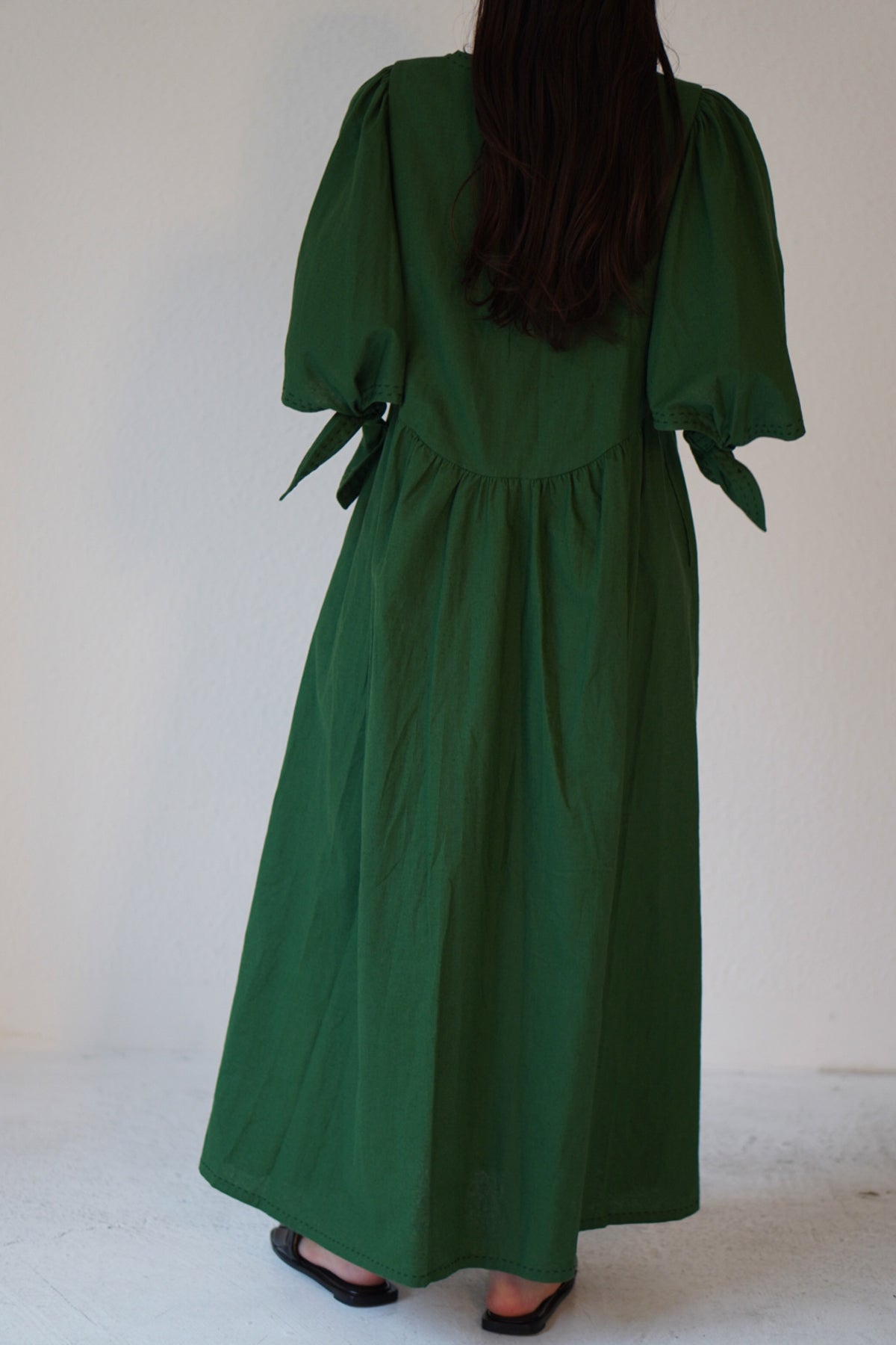 最終お値下げSolov LINEN KNOT DRESS ワンピース