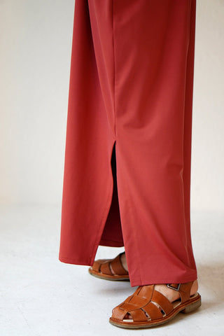 SHIRRING SWIM DRESS