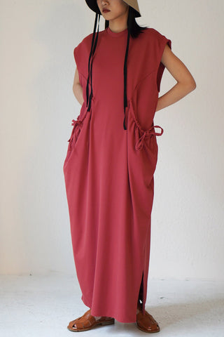 SHIRRING SWIM DRESS