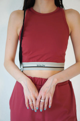 LACE UP SWIM TANK