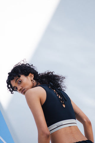 LACE UP SWIM TANK