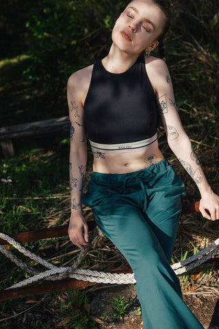 LACE UP SWIM TANK