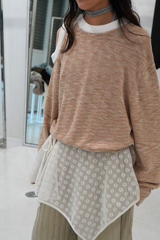 《予約》COTTON LACE WRAP SKIRT