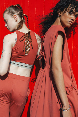 LACE UP SWIM TANK