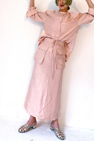 《ARCHIVE SALE》SATIN GARDENER SKIRT (50%OFF)