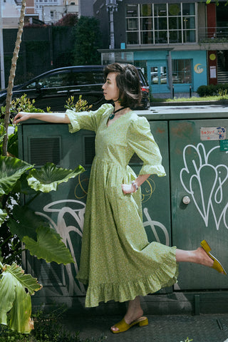 《ARCHIVE SALE》SUMMER GARDEN FRILL DRESS (50%OFF)