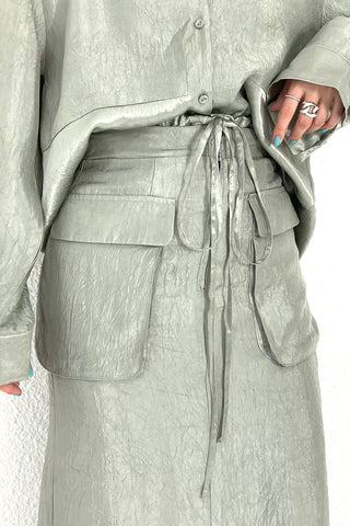 《ARCHIVE SALE》SATIN GARDENER SKIRT (50%OFF)