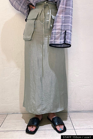 《ARCHIVE SALE》SATIN GARDENER SKIRT (50%OFF)