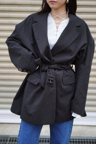 OVERSIZED BELTED JACKET