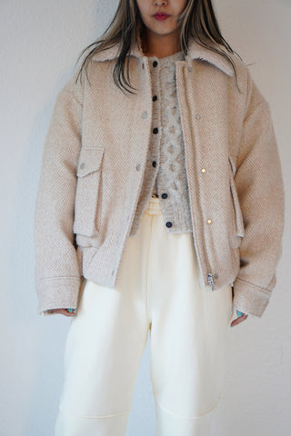 《SALE》TWEED FLIGHT JACKET (50%OFF)