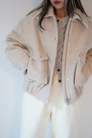 《SALE》TWEED FLIGHT JACKET (50%OFF)