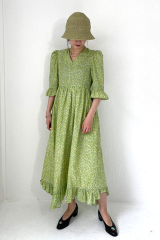 《ARCHIVE SALE》SUMMER GARDEN FRILL DRESS (50%OFF)