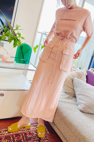 《ARCHIVE SALE》SATIN GARDENER SKIRT (50%OFF)