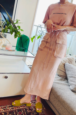 《ARCHIVE SALE》SATIN GARDENER SKIRT (50%OFF)